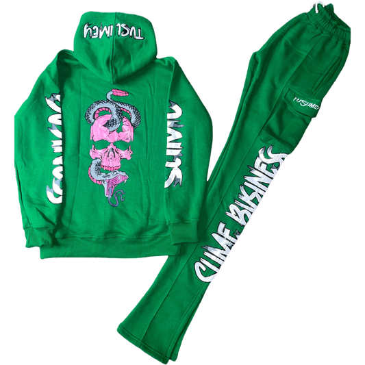 STACKED SLIME SUIT GREEN