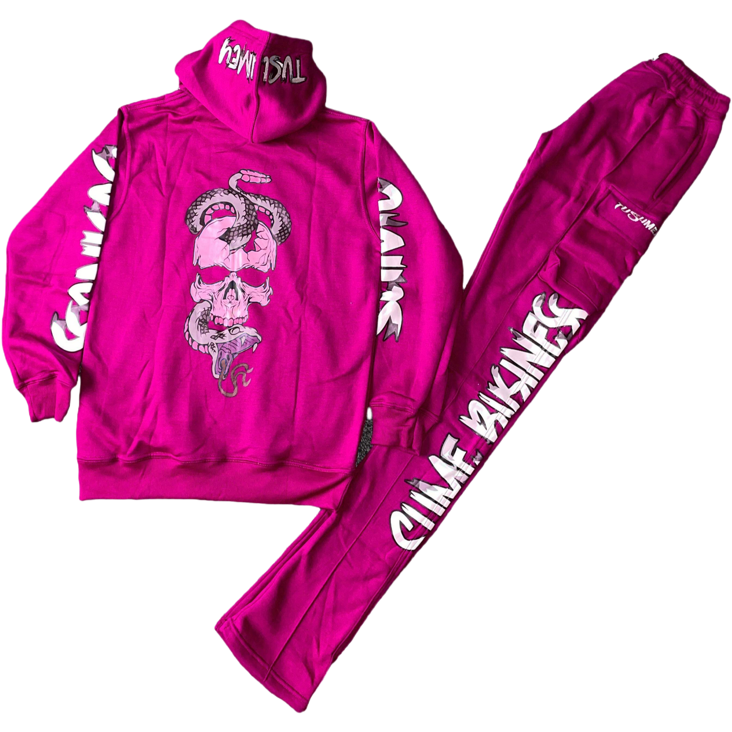 STACKED SLIMED SUITS PINK